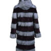 SHEARED BURGUNDY_BLU IRIS METALLIC CHROME MINK DETAIL PARKA (back)